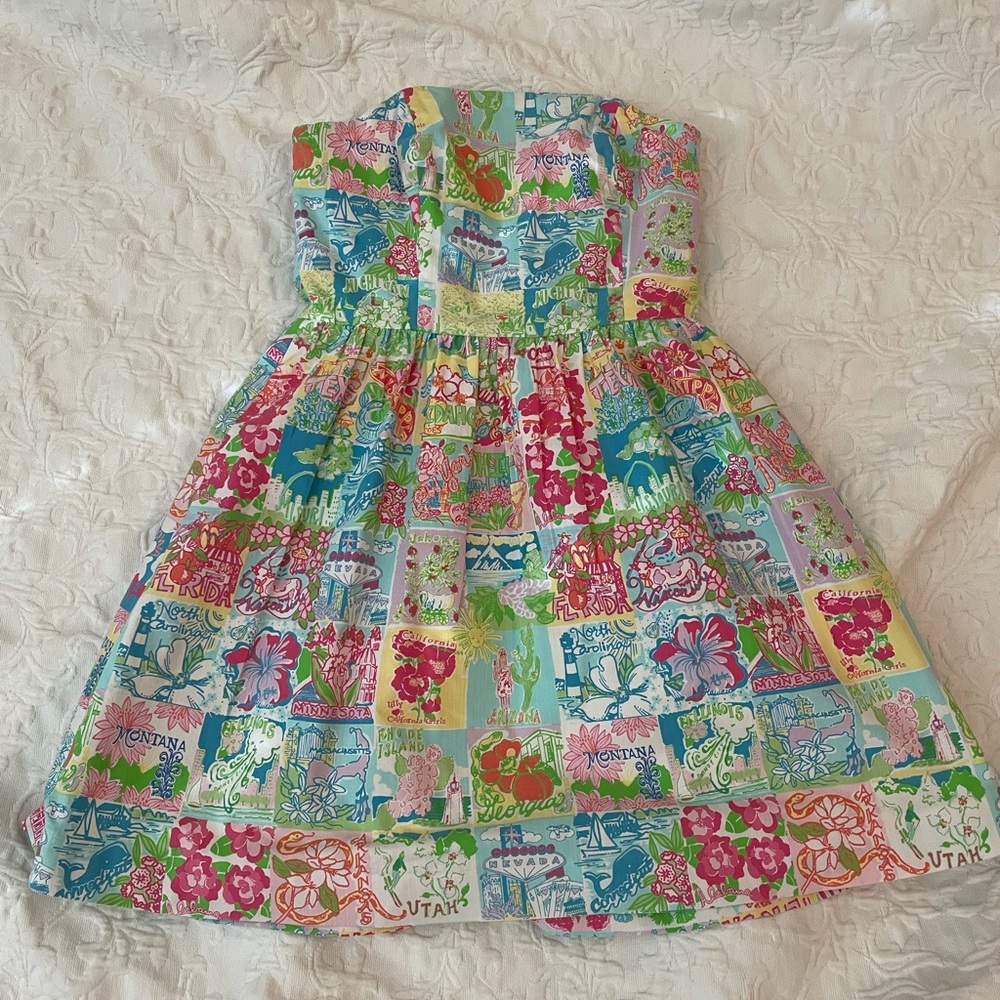 Lilly Pulitzer Lottie Dress Size 2 Lilly’s State of Mind